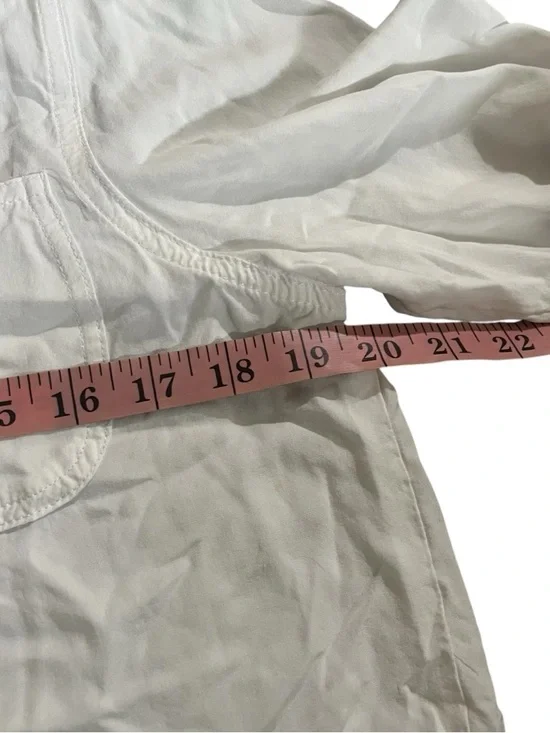 Velvet Heart Classic White Button-Up Linen Shirt Size M - Picture 5 of 8